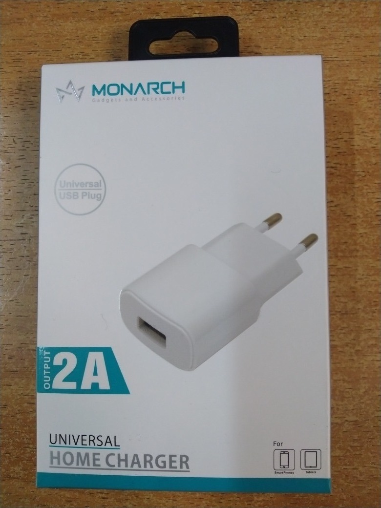 Зарядное устройство сетевое USB 2000mA MONARCH 