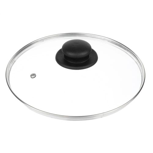 Крышка для сковороды 24см стекло с металлическим ободком