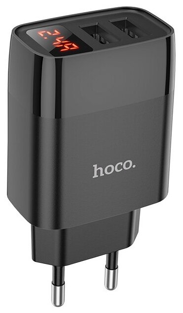 Зарядное устройство сетевое USB 2 порта 220V 2.1A Hoco C86A