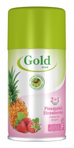 Освежитель воздуха (запасной блок) Pineapple&Strawberrie 230мл GOLD WIND 33350 Сибиар