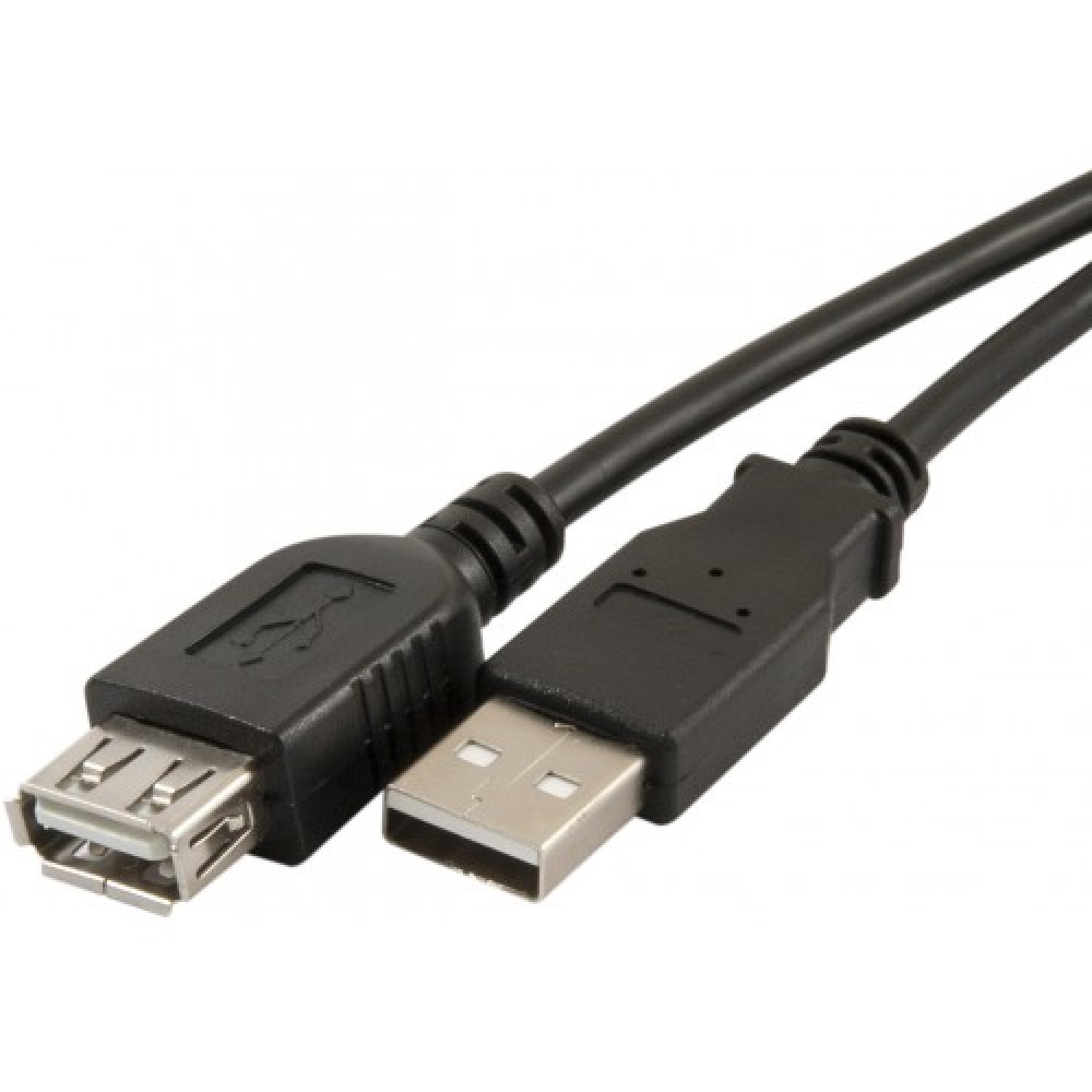 Шнур удлинитель USB 2,0  - USB 2,0 гнездо  3,0м