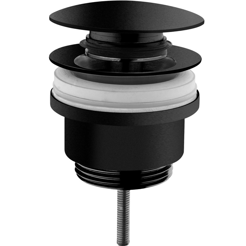 Выпуск для сифона 1 1/4 (32 мм) металл H-40 Clever 60702 донный клапан черный