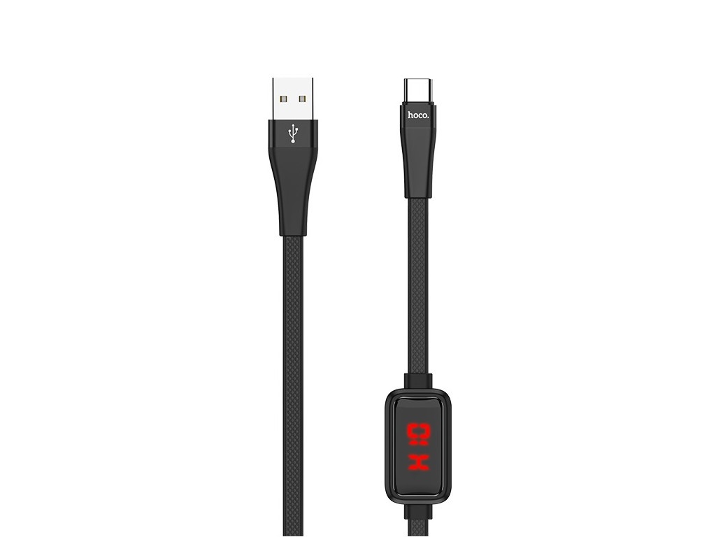 Шнур удлинитель USB 2,0 - Micro USB (1.2м) hoco с индикацией S4 