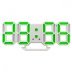 Часы-Будильник Perfeo LUMINOUS  2", белый корпус/зеленая LED подсветка (PF6111)"