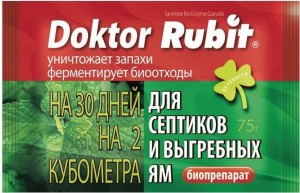Средство для дачных туалетов и септиков Доктор Rubit 75гр