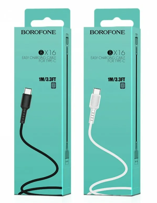 Шнур удлинитель USB 2,0 - TYPE-C (1,0м) Borofone X16