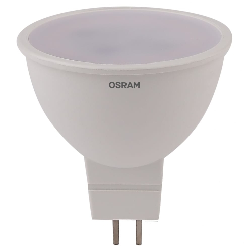 Лампа светодиодная GU5.3 220В  6 Вт MR16 3000К теплая, матовая OSRAM LV 545
