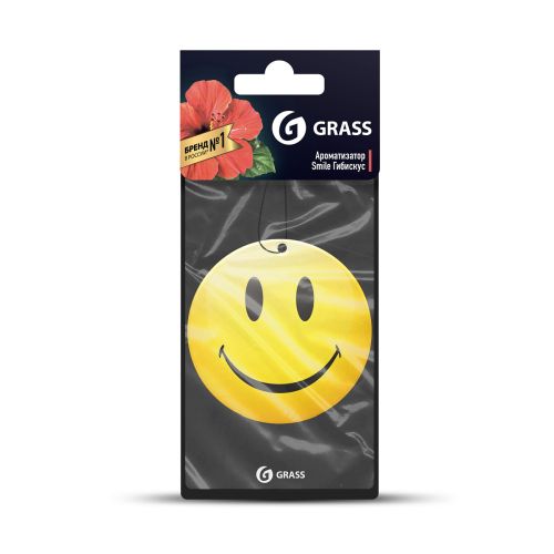 Ароматизатор воздуха картонный SMILE GRASS Гибискус