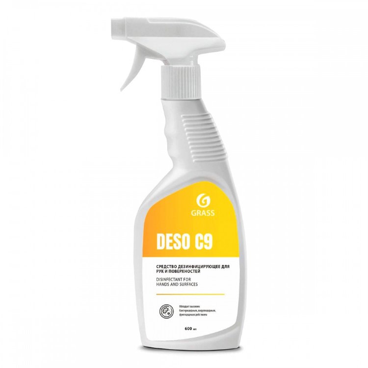 Средство GRASS дезинфицирующее на основе изопропилового спирта DESO C9 600мл 550023