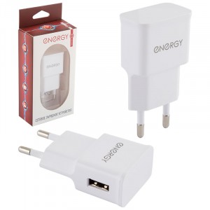 Зарядное устройство сетевое USB 1 порт 220V 1А Energy ET-09