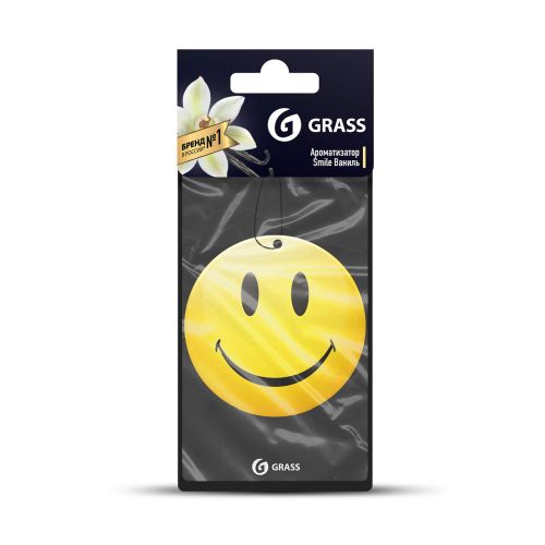 Ароматизатор воздуха картонный SMILE GRASS Ваниль