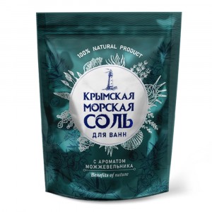 Средство для ванн Крымская морская соль 1100гр Можжевельник Greenfeild, КС-97