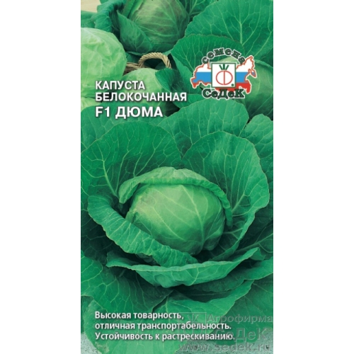 Семена Капуста белокочанная Дюма, 0,05г., Седек