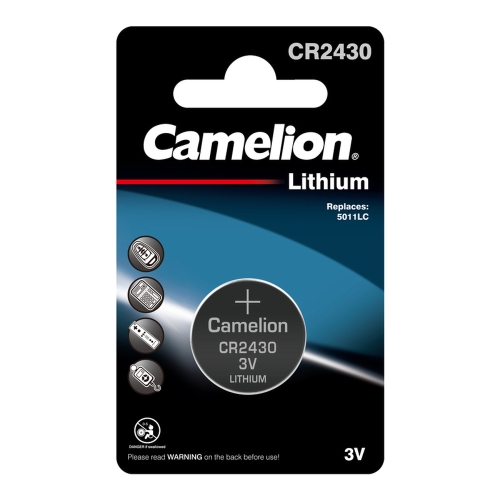 Батарейка таблетка CR2430 3v Camelion D-24,5 H-3,0
