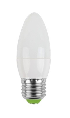 Лампа светодиодная свеча 10Вт E27 220в 3000К теплая, матовая 900Лм ASD