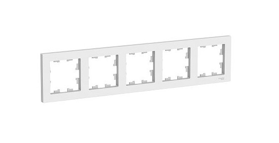 Рамка 5-ная белый AtlasDesign Schneider Electric ATN000105
