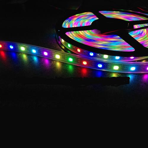Лента  светод. TV LED STRIP RGB (30 LED/1м) IP65 (комплект лента 2м + Bluetooth USB) черная