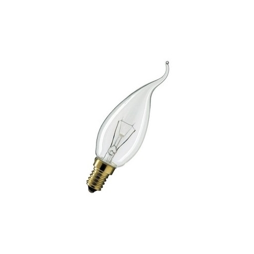 Лампа накаливания свеча на ветру DECOR С35 FLAME CL 25W 230V E14 прозрачная FOTON