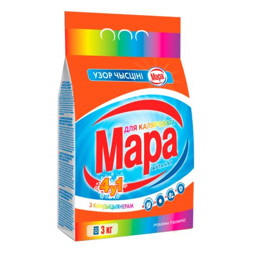 Средство для стирки порошок Мара Color 4 в 1 автомат 3,0кг.
