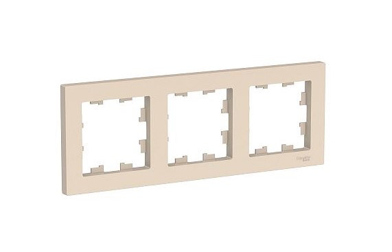 Рамка 3-ная бежевый AtlasDesign Schneider Electric ATN000203