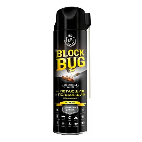 Средство от насекомых Аэрозоль BLOCK BUG 620 мл без запаха