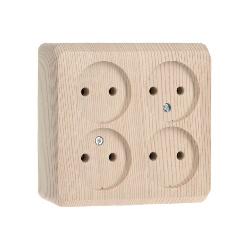 Розетка 4-местн. OУ Этюд PA 16-205D сосна Schneider Electric