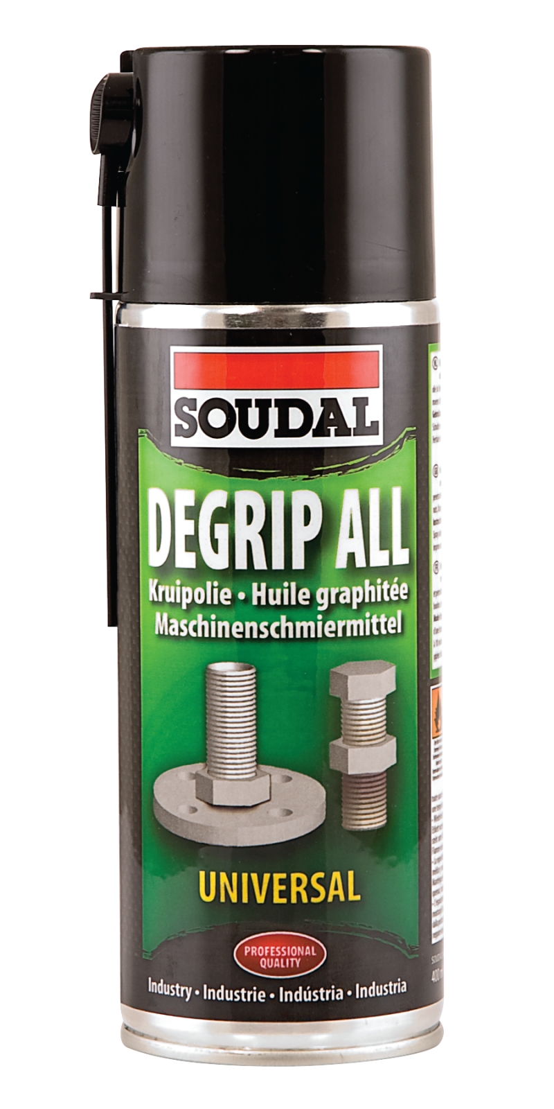 Смазка универсальная аэрозоль -масло Degrip All Soudal 400мл