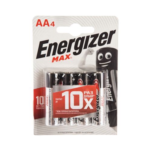 Батарейка AA LR6 ENERGIZER Alkaline Power D-14,5 H-50,5  (УПАКОВКА 4 шт)