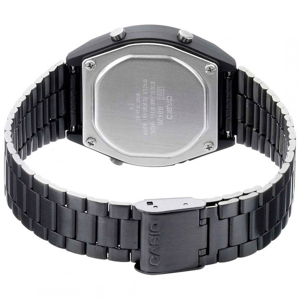 Часы наручные электронные CASIO 593 хром темный