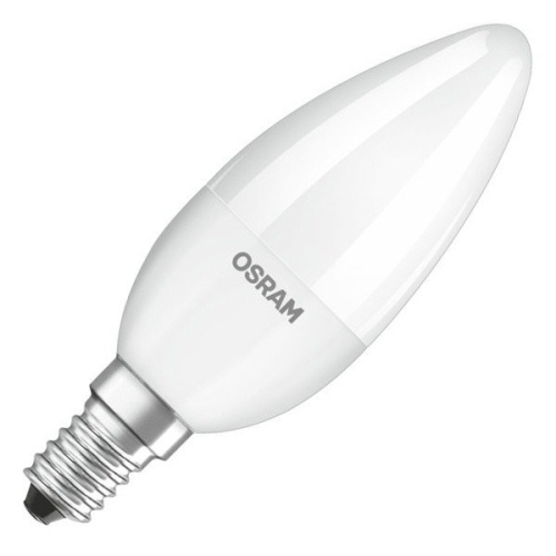 Лампа светодиодная свеча Е14 10 Вт 220В 3000К теплая, матовая OSRAM 125