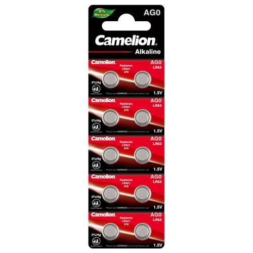 Батарейка таблетка 379 AG0 LR 521 R63 SR521SW Camelion D- 5,8 H-2,15 