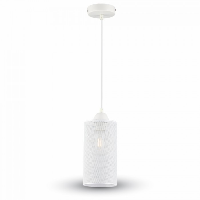 Светильник V-TAC SKU-3829 VT-7132 подвесной, абажур металл, Е27, мелкая сетка, белый