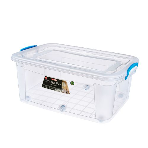 Контейнер прямоугольный 40,0л Storage Box (640х415х250) на колёсах ЭЛФ375
