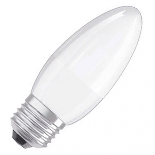 Лампа светодиодная свеча  5Вт E27 220в 3000K теплая, матовая 450Лм ASD