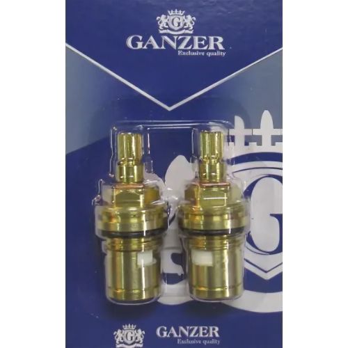 Кран-букса керамика  1/2" шток 20 шлиц. с резьбой под махов. Ganzer GZ220 (комплект 2шт)