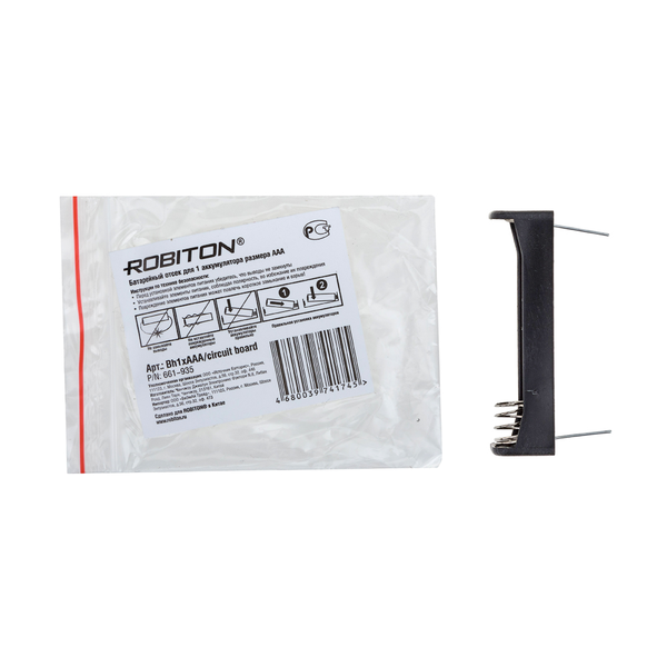 Отсек для элементов питания ROBITON AA х1Bh для монтажа на плату