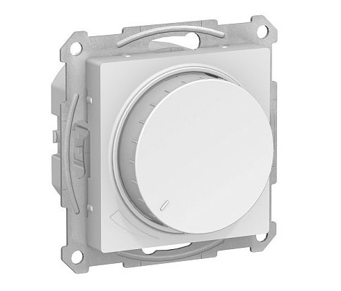 Механизм светорегулятора, поворотно-нажимной 400W LED, RC, AtlasDesign Белый ATN000123