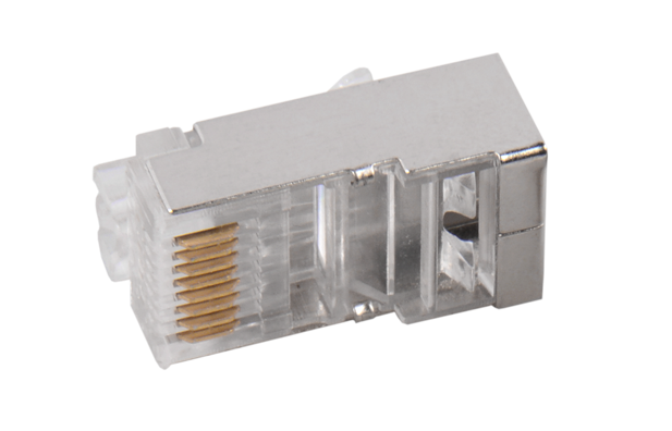 Джек (коннектор) компьютерный RJ-45 (8р8с)  с экраном кат.6