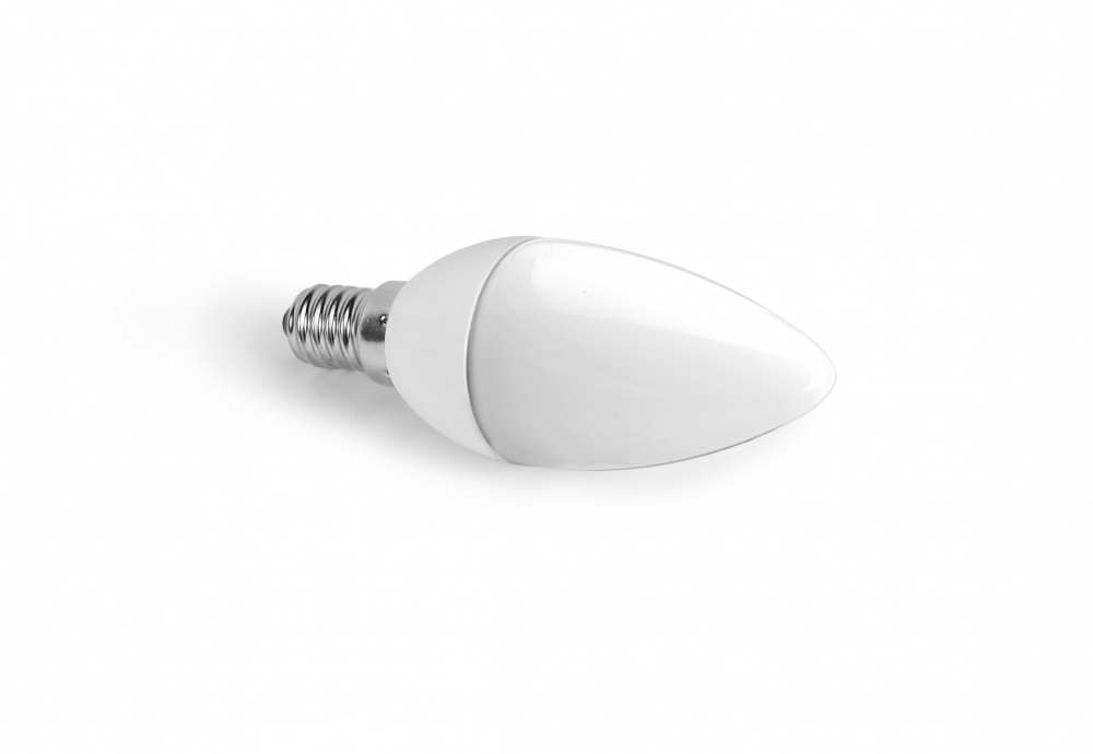 Лампа светодиодная свеча Е14 5,5Вт 220В 4000K холодная, матовая V-TAC  SKU-42581