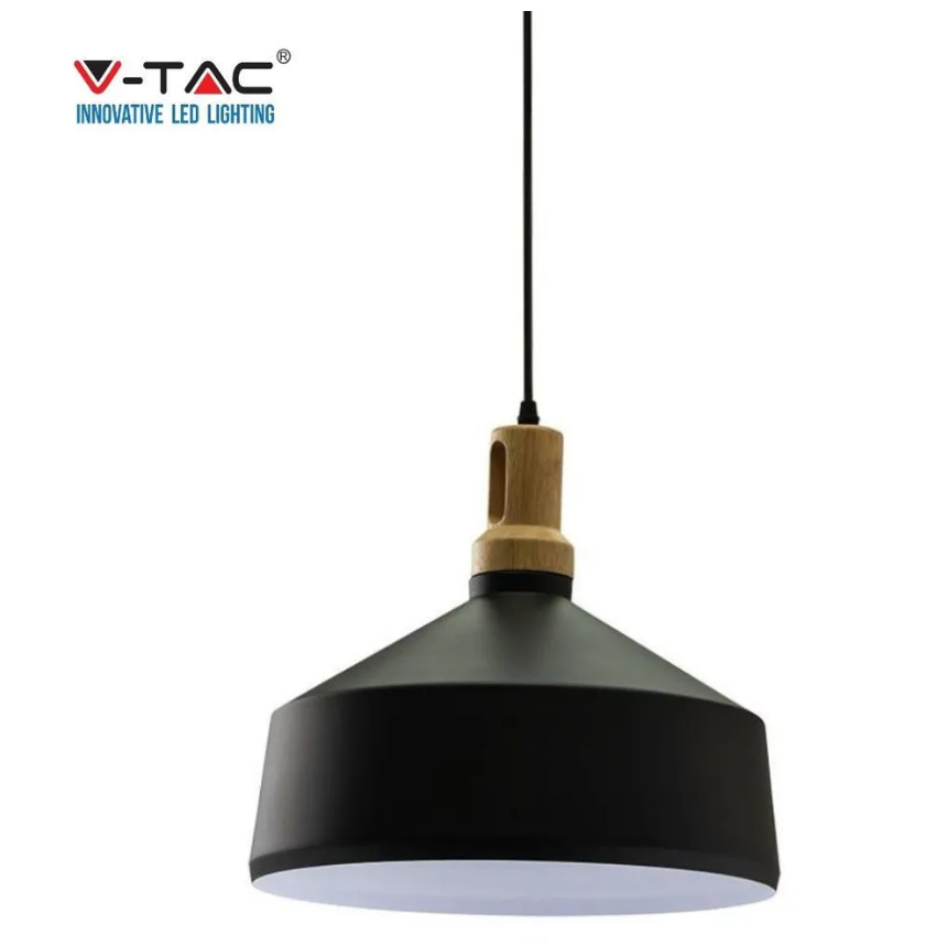 Светильник V-TAC SKU-3766 VT-7545  подвес цвет черный, диам.350,Е27,220В