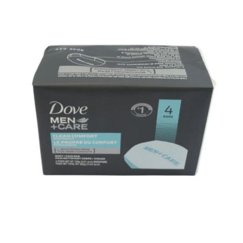 Мыло туалетное DOVE MEN 4 х 100 гр. CLEAN COMFORT
