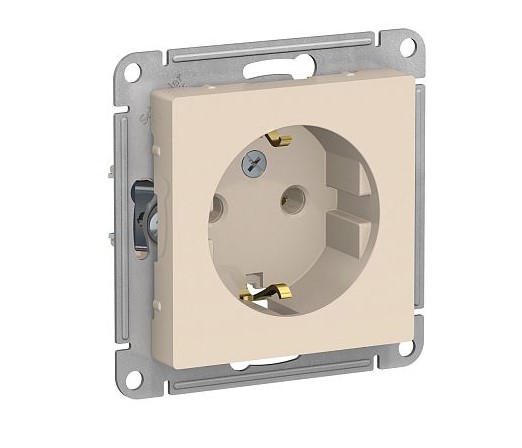 Механизм роз. 1-местн. з/к  бежевый AtlasDesign Schneider Electric ATN000243