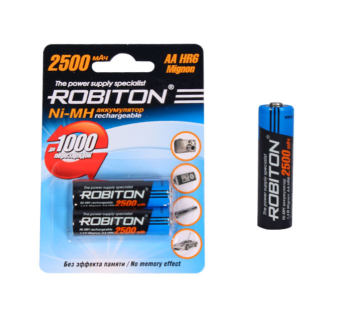 Аккумулятор 2500 МН АА  ROBITON