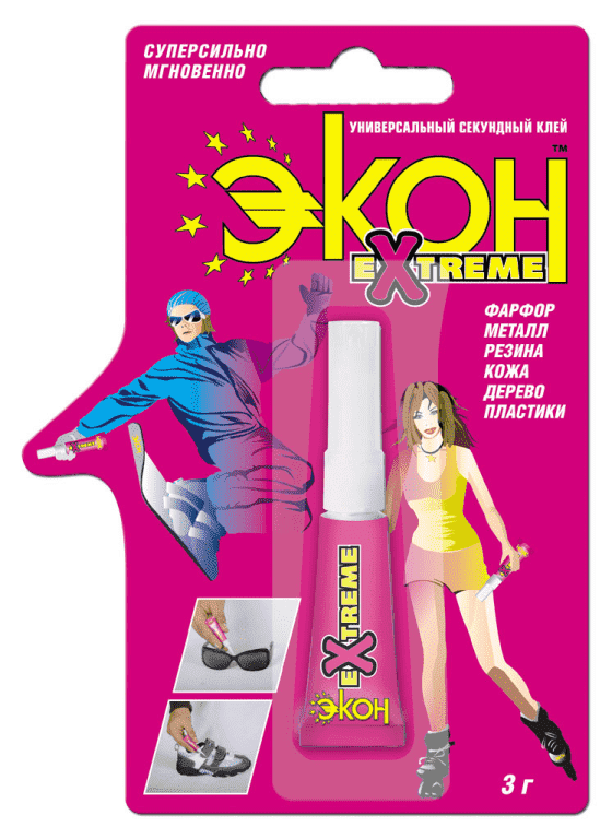 Клей super ЭКОН Экстрим, 3 гр