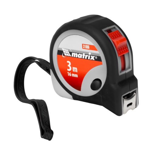 Рулетка  3 м х 16 мм, Continuous fixation плавная фиксация Matrix 31086
