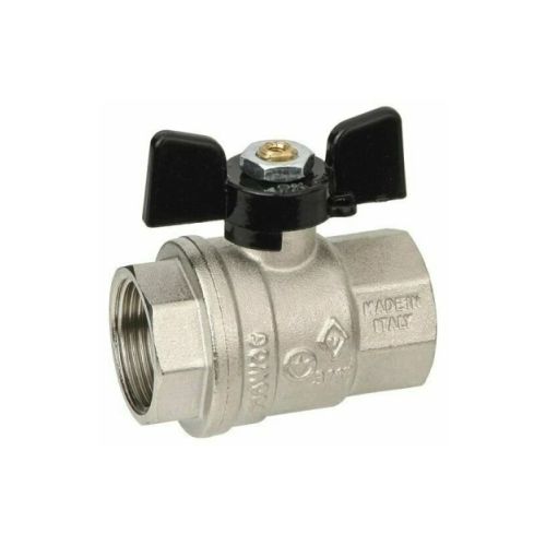 Кран шаровой BUGATTI   1/2" (15мм) внутренняя-внутренняя бабочка Oregon 302
