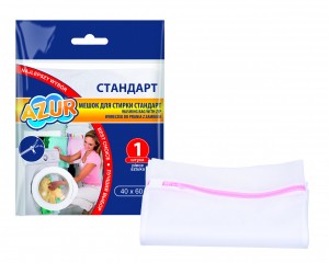 Мешок для стирки белья 40 х 60 см, из нежных тканей AZUR 912430