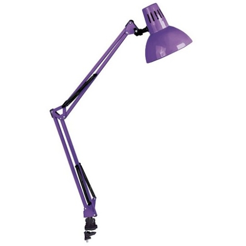 Светильник настольный струбцина Е27 60Вт KD-312 C12 фиолетовый Camelion