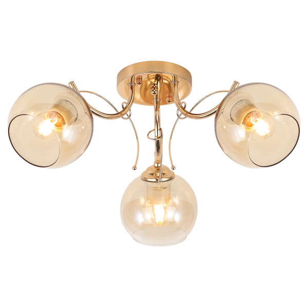Люстра Rivoli 3x40W E27 Elli 3095-303 металл/золото/стекло 50830