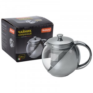 Чайник заварочный  500мл. стеклянный с ситечком Menta-500, 910109 Mallony